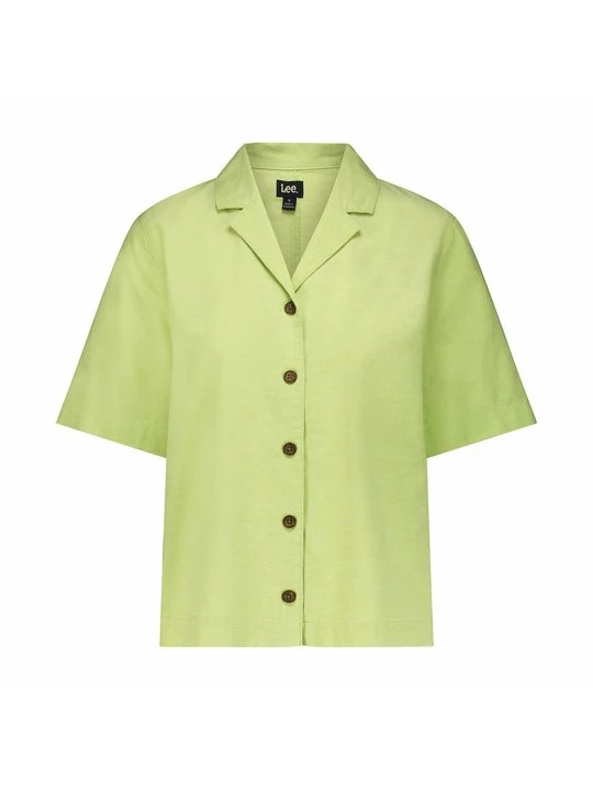 Foto van product Overhemdblouse Lee groen gemêleerd