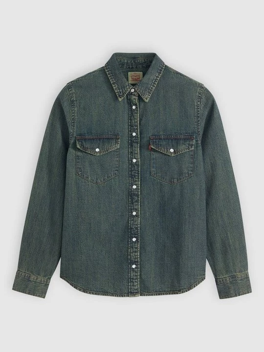 Foto van product Overhemdblouse Levi's donkerblauw denim