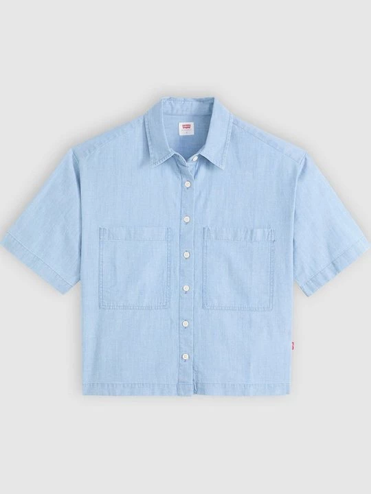 Foto van product Overhemdblouse Levi's lichtblauw denim