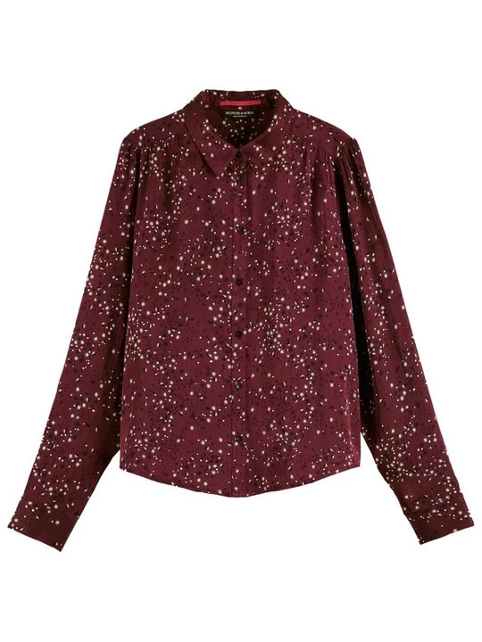 Foto van product Overhemdblouse Maison Scotch bordeauxrood