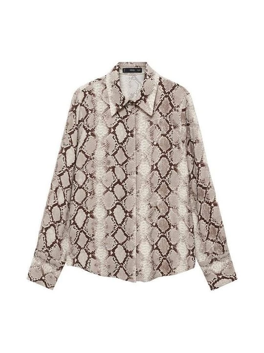 Foto van product Overhemdblouse Mango bruin