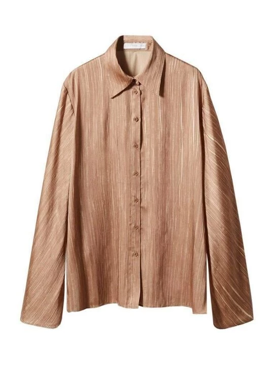 Foto van product Overhemdblouse Mango bruin