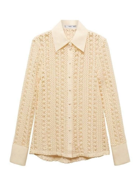 Foto van product Overhemdblouse Mango crème