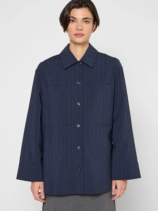 Foto van product Overhemdblouse Mango donkerblauw