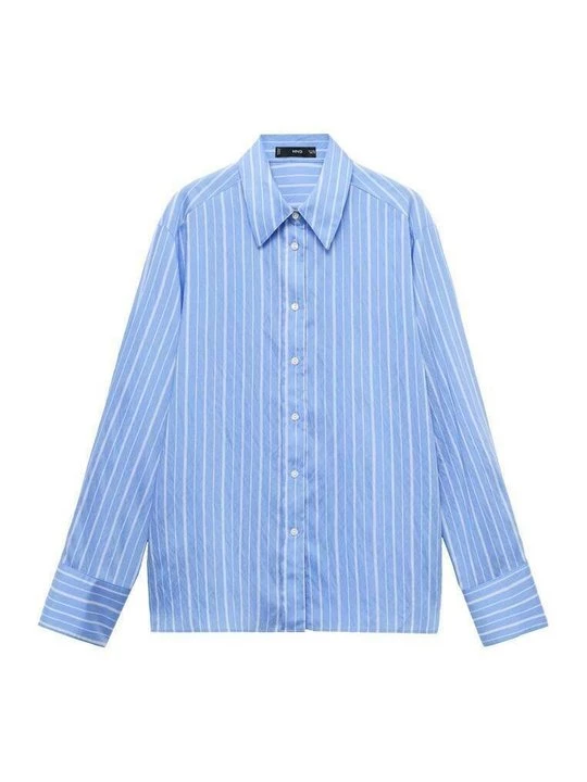 Foto van product Overhemdblouse Mango donkerblauw