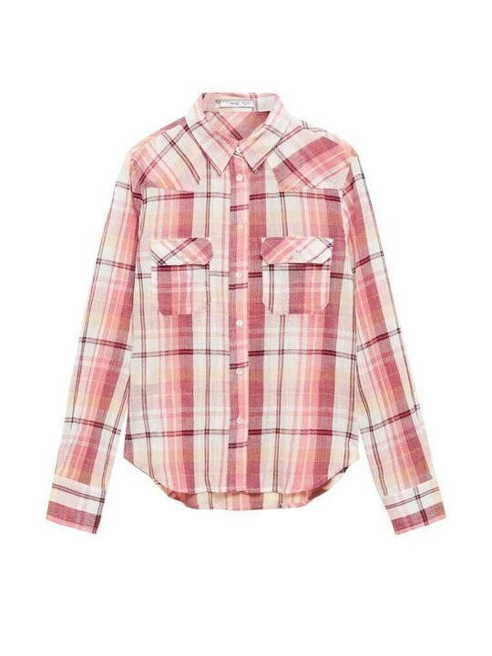 Foto van product Overhemdblouse Mango donkerroze