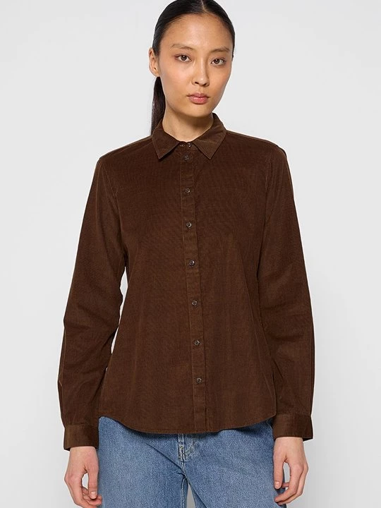 Foto van product Overhemdblouse Marc O'Polo donkerbruin