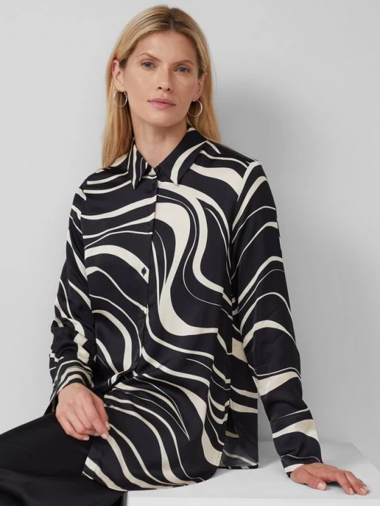 Foto van product Overhemdblouse met all-over print s.Oliver zwart