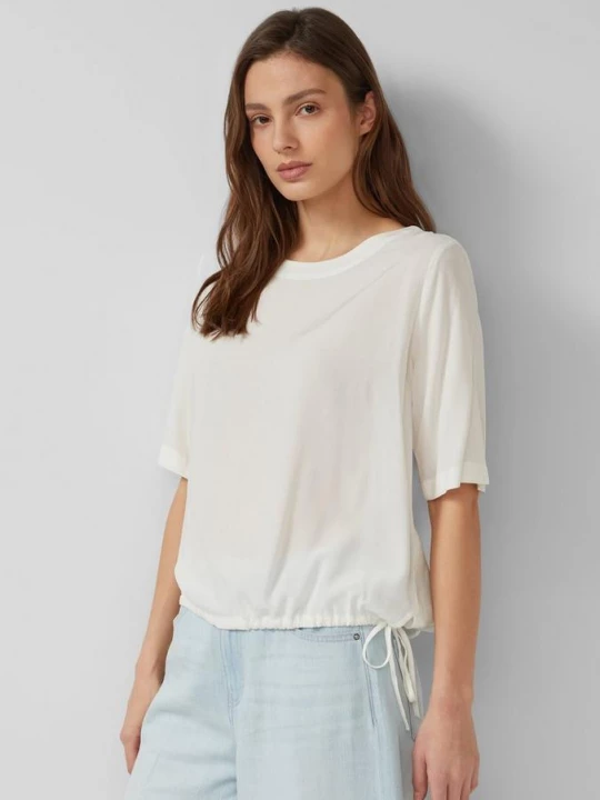Foto van product Overhemdblouse met verstelbare zoom s.Oliver crème