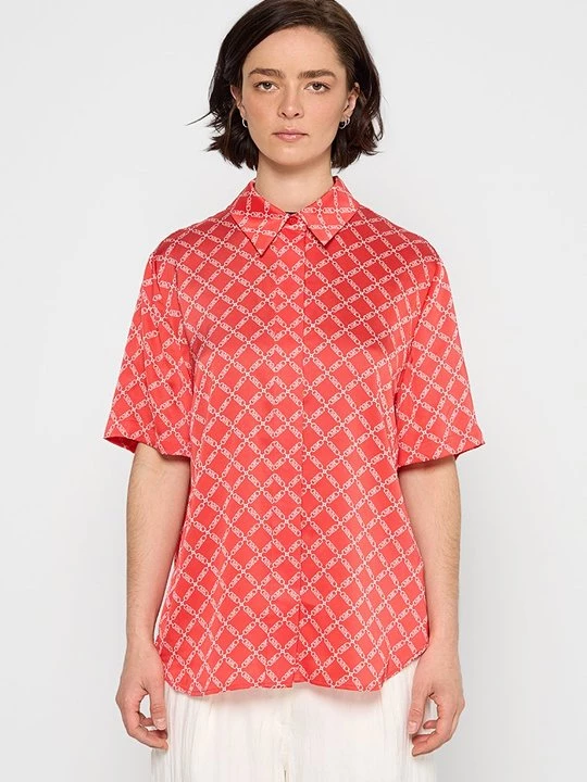 Foto van product Overhemdblouse Michael Kors koraalrood