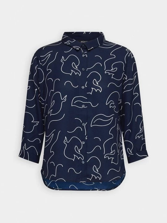 Foto van product Overhemdblouse Monki donkerblauw