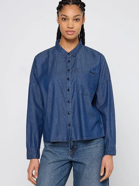 Foto van product Overhemdblouse Mustang blauw