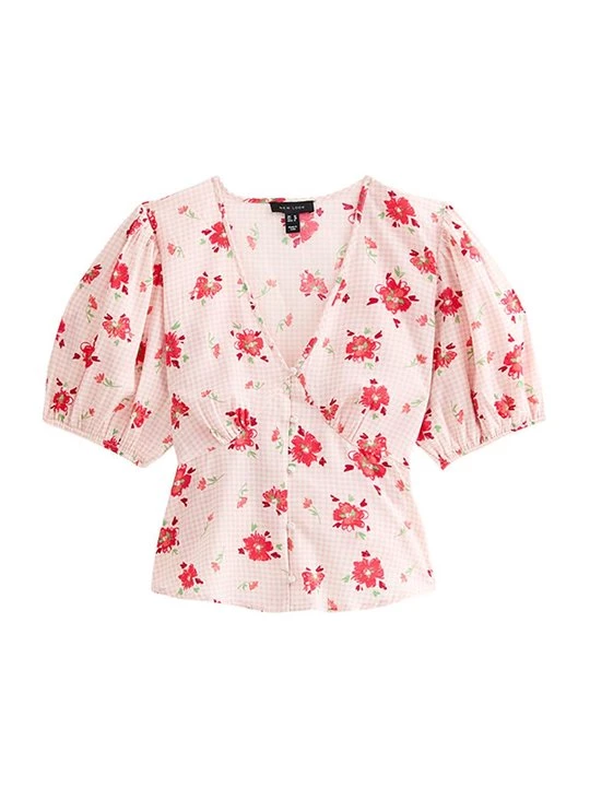Foto van product Overhemdblouse New Look gemêleerd donkerroze