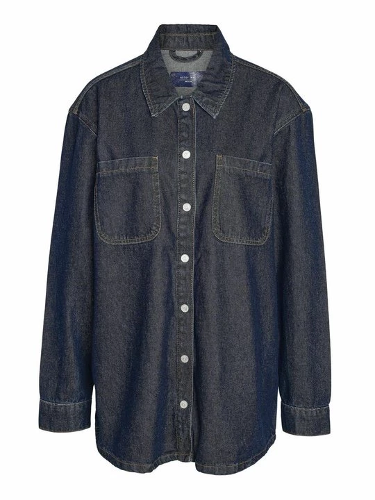 Foto van product Overhemdblouse Noisy May donkerblauw denim