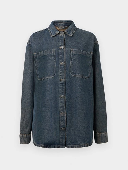Foto van product Overhemdblouse Noisy May donkerblauw denim