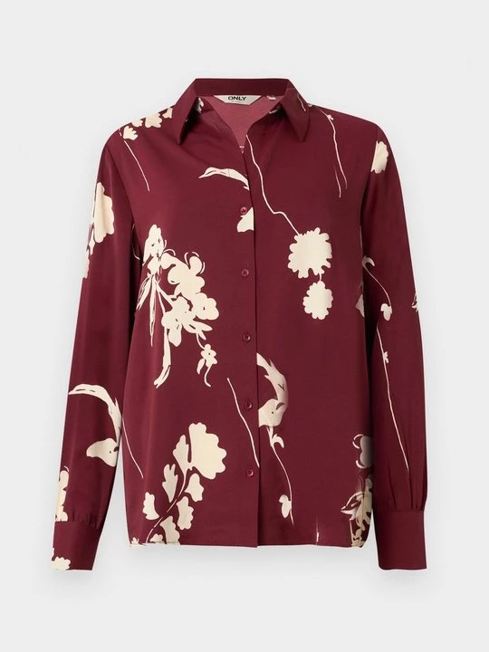 Foto van product Overhemdblouse Only bordeauxrood