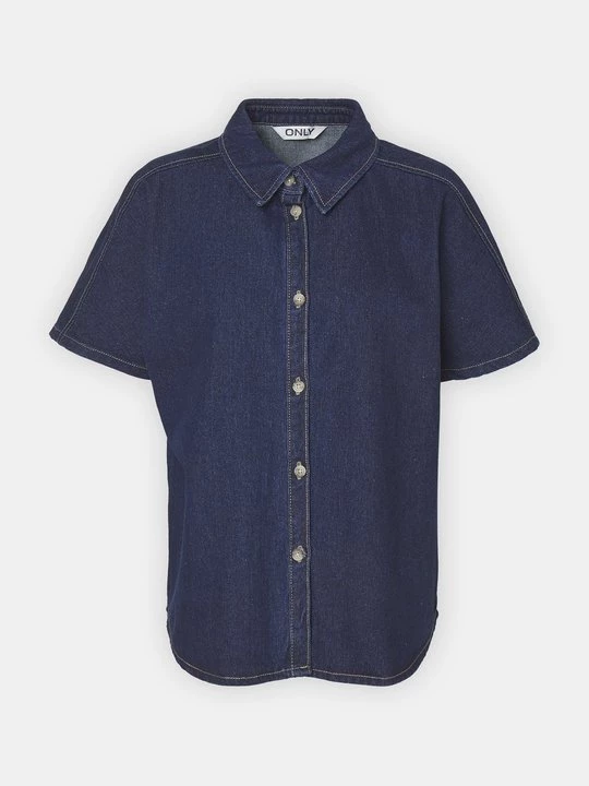 Foto van product Overhemdblouse Only donkerblauw denim