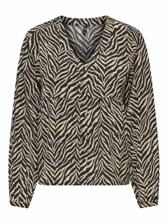 Foto van product Overhemdblouse Only gemêleerd zwart