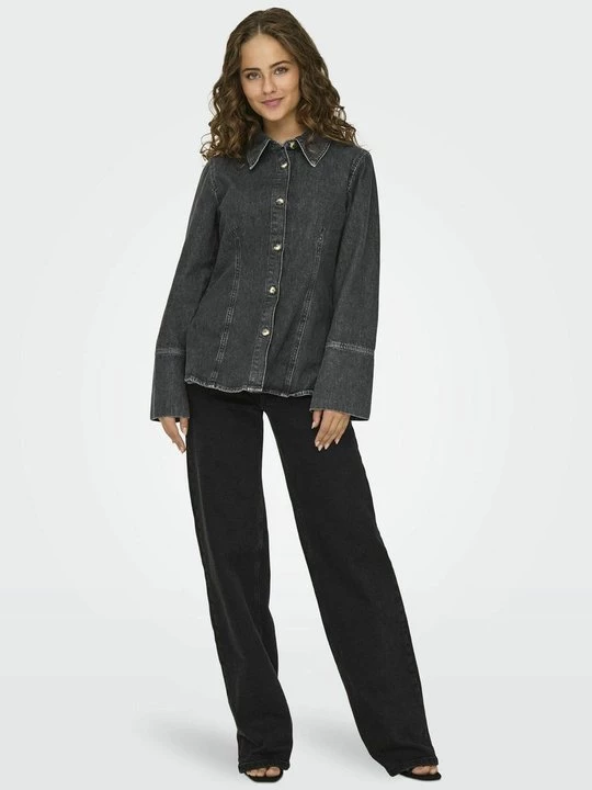 Foto van product Overhemdblouse Only gemêleerd zwart