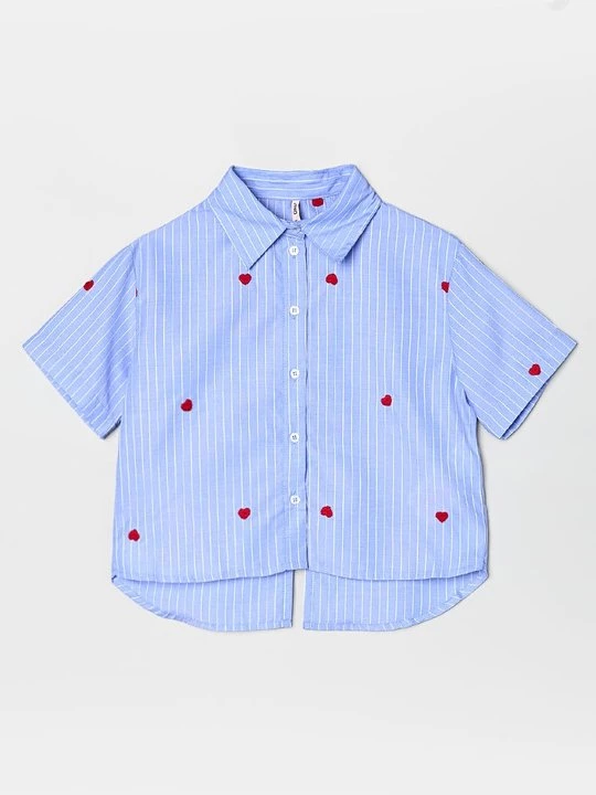 Foto van product Overhemdblouse ONLY GIRLS donkerblauw