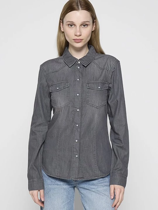 Foto van product Overhemdblouse Only lichtgrijs