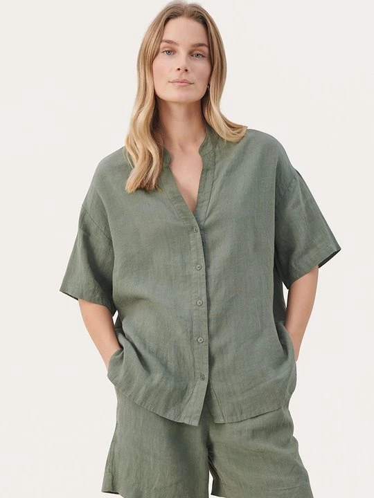 Foto van product Overhemdblouse Part Two olijfgroen