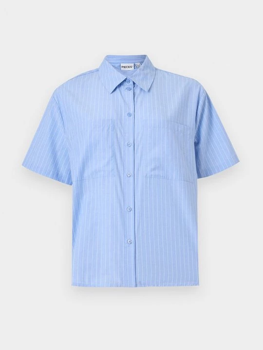 Foto van product Overhemdblouse Pieces blauw