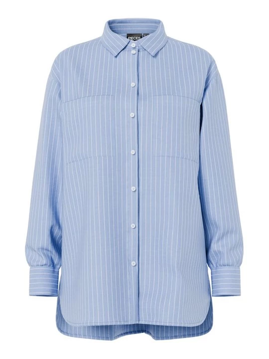Foto van product Overhemdblouse Pieces blauw