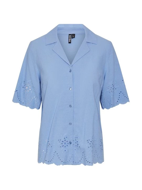 Foto van product Overhemdblouse Pieces blauw
