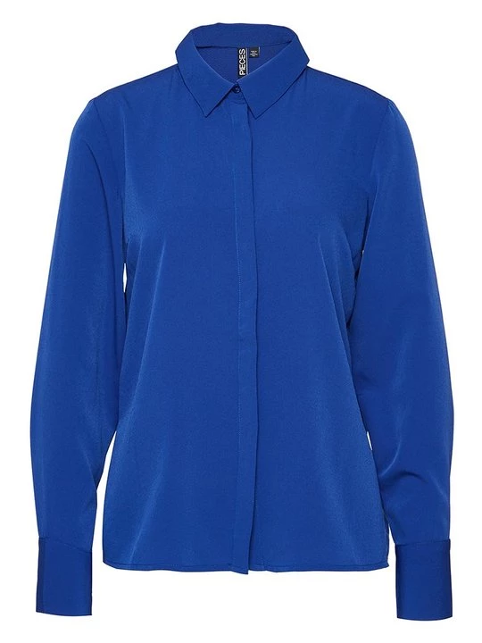 Foto van product Overhemdblouse Pieces blauw