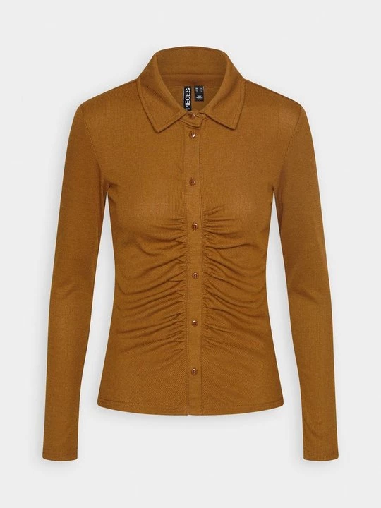 Foto van product Overhemdblouse Pieces bruin