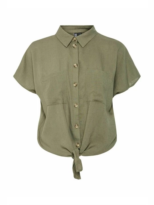 Foto van product Overhemdblouse Pieces groen