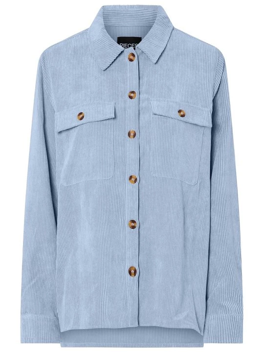 Foto van product Overhemdblouse Pieces lichtblauw