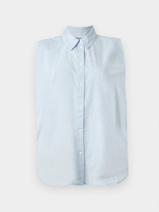 Foto van product Overhemdblouse Pieces lichtblauw