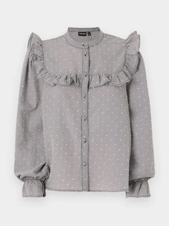 Foto van product Overhemdblouse Pieces zwart