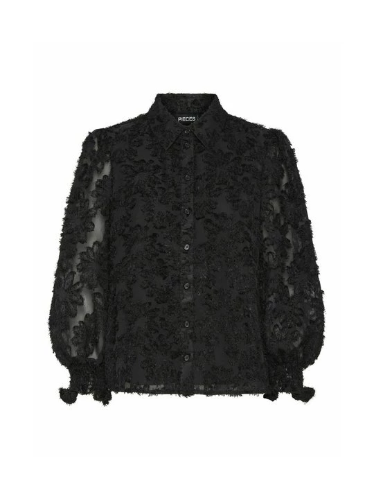 Foto van product Overhemdblouse Pieces zwart