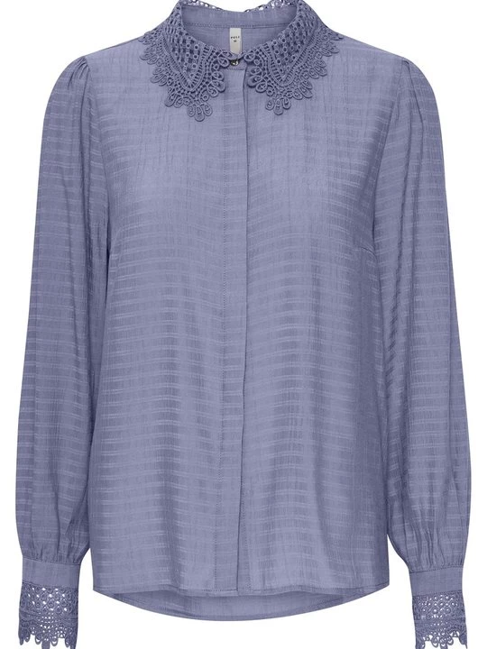 Foto van product Overhemdblouse PULZ blauw