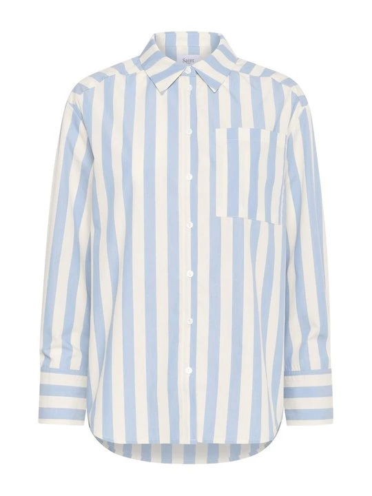 Foto van product Overhemdblouse Saint Tropez lichtblauw