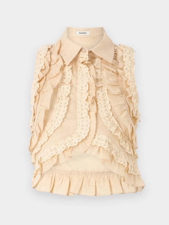 Foto van product Overhemdblouse Sandro beżowy