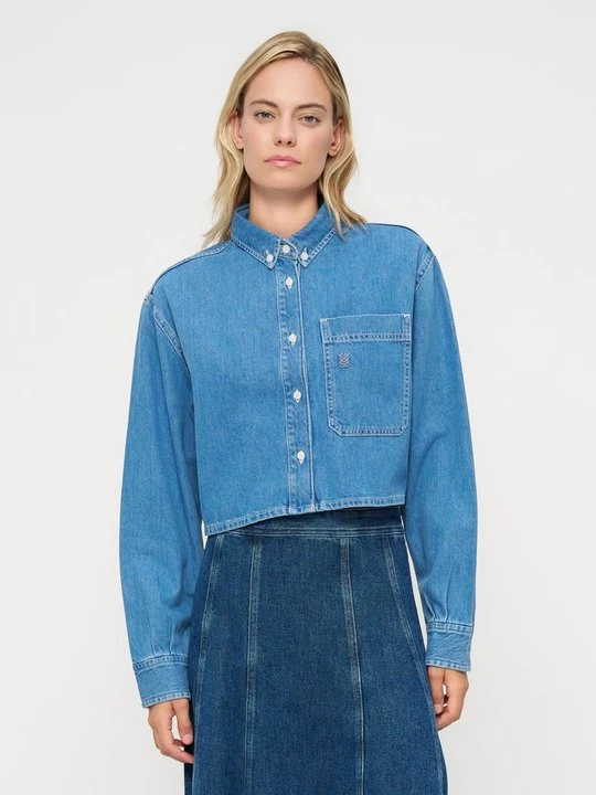 Foto van product Overhemdblouse Sandro blauw