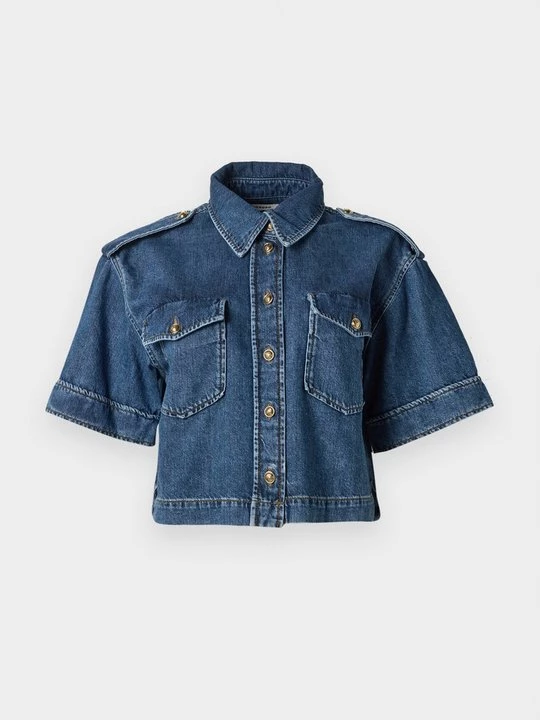 Foto van product Overhemdblouse Sandro blauw