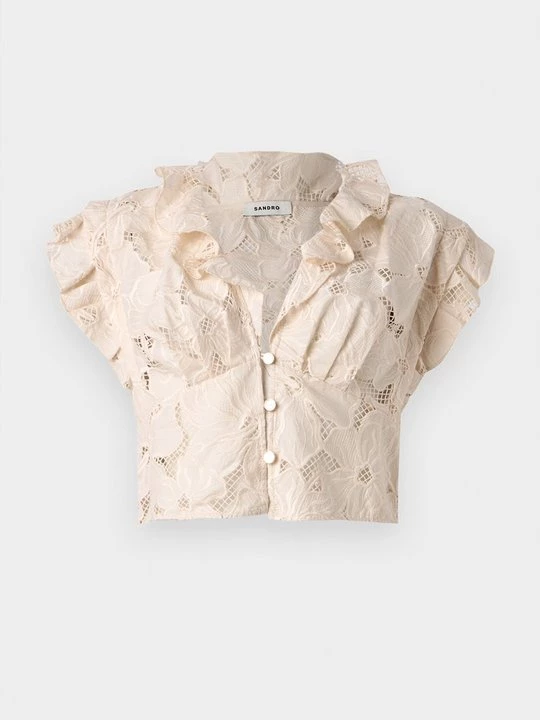 Foto van product Overhemdblouse Sandro crème
