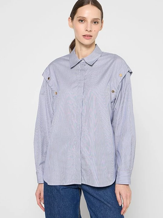 Foto van product Overhemdblouse Sandro donkerblauw