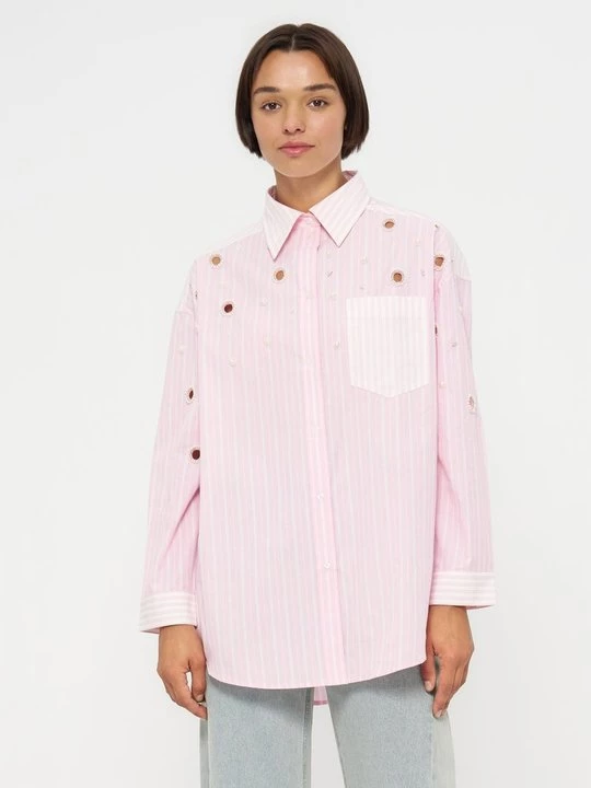 Foto van product Overhemdblouse Sandro donkerroze
