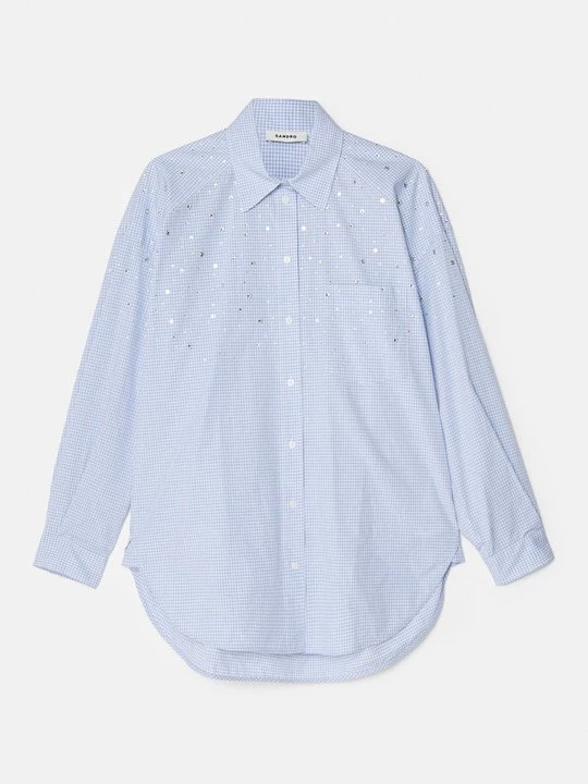 Foto van product Overhemdblouse Sandro lichtblauw
