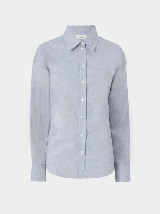 Foto van product Overhemdblouse Sandro lichtblauw