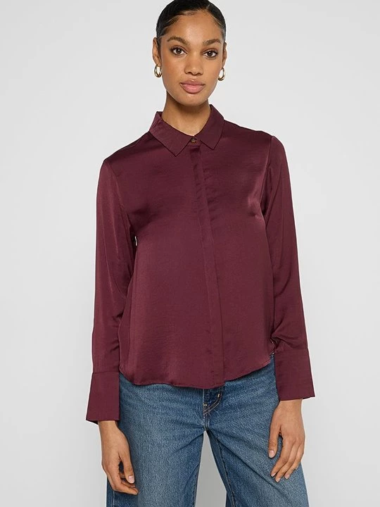 Foto van product Overhemdblouse Scotch & Soda bordeauxrood