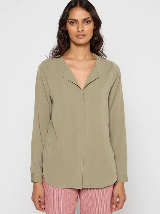 Foto van product Overhemdblouse Selected olijfgroen