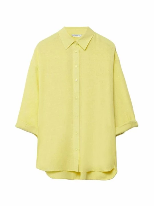 Foto van product Overhemdblouse Stradivarius goudkleurig