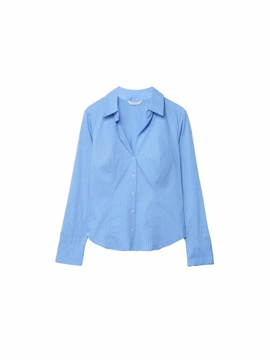 Foto van product Overhemdblouse Stradivarius lichtblauw